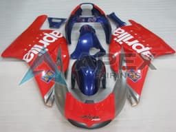Red Silver Blue White  2 - Aprilia RS250 (1995-1997) ABS Fairings | Apex Fairings — view 1