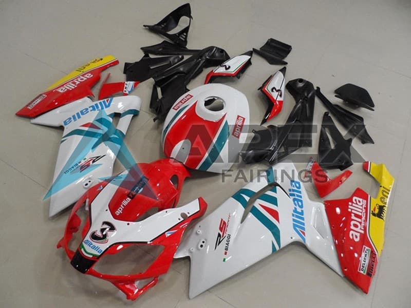 White Red Green Yellow - Aprilia RS4 125 / RS125 (2006-2011) ABS Fairings | Apex Fairings