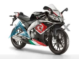 White Red Green Matte Black - Aprilia RS4 50 / RS50 (2011-2017) ABS Fairings | Apex Fairings — view 1