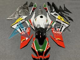 White Red Green Yellow - Aprilia RS4 50 / RS50 (2011-2017) ABS Fairings | Apex Fairings — view 1