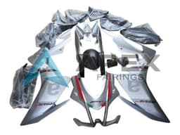 Silver Grey Red Black - Aprilia RSV4 1000 (2016-2020) ABS Fairings | Apex Fairings — view 1