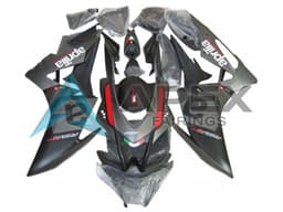 Matte Black Grey Red - Aprilia RSV4 1000 (2016-2020) ABS Fairings | Apex Fairings — view 1