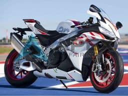 White Red Blue - Aprilia RSV4 1100 (2021-2024) ABS Fairings | Apex Fairings — view 1