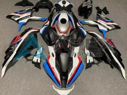 White Black Red Blue - BMW S1000RR (2023-2024) ABS Fairings | Apex Fairings — view 1
