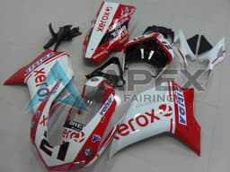 White Red Glossy Black Valsir Xerox OEM Style 21 - Ducati 1098 (2007-2009) ABS Fairings — Style FE84 | Apex Fairings — view 1