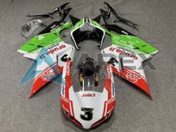 White Red Green Valsir 3 - Ducati 1098 (2007-2009) ABS Fairings | Apex Fairings — view 1