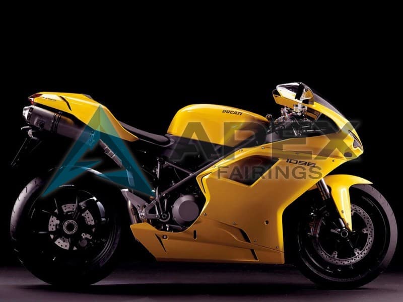 Yellow - Ducati 1098 (2007-2009) ABS Fairings | Apex Fairings