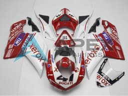 White Red Glossy Black Valsir Xerox OEM Style 41 - Ducati 1198 (2009-2011) ABS Fairings | Apex Fairings — view 1