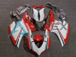 White Red Green Glossy Black Coe - Ducati 1199 Panigale (2012-2014) ABS Fairings | Apex Fairings — view 1