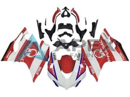 White Red Blue Pramac - Ducati 1299 Panigale (2015-2018) ABS Fairings | Apex Fairings — view 1