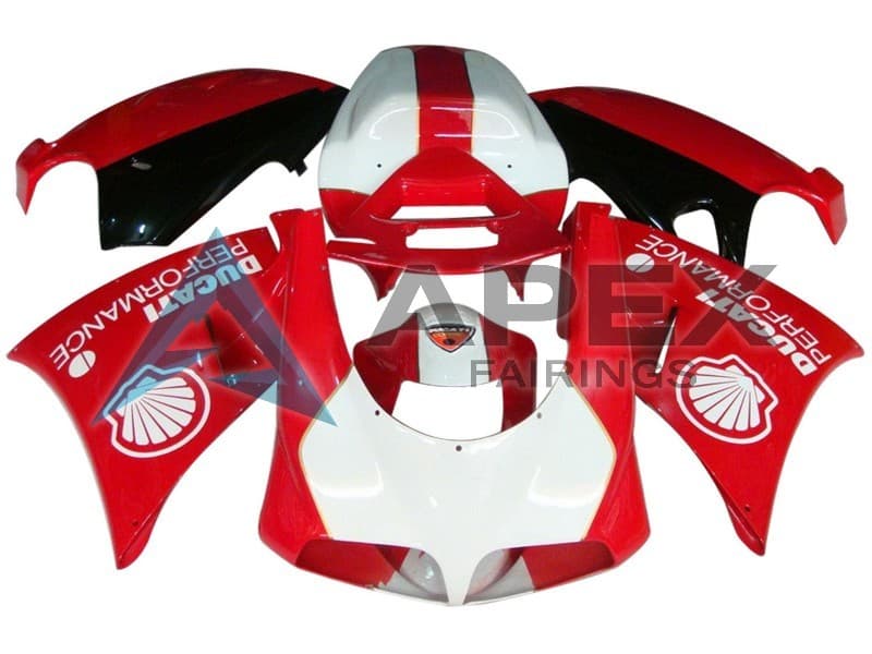 White Red Glossy Black Performance - Ducati 1299 Panigale (2015-2018) ABS Fairings | Apex Fairings