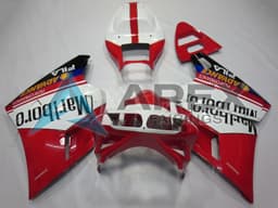 White Red Glossy Black Marlboro - Ducati 748 (1994-2002) ABS Fairings | Apex Fairings — view 1