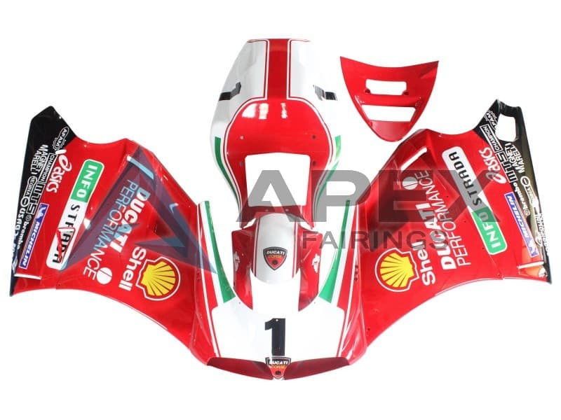 White Red Yellow Green Glossy Black Performance - Ducati 748 (1994-2002) ABS Fairings | Apex Fairings