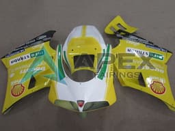 Yellow White Green Shell Info Strrda - Ducati 748 (1994-2002) ABS Fairings | Apex Fairings — view 1