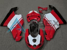 White Red Glossy Black - Ducati 749 (2003-2004) ABS Fairings | Apex Fairings — view 1