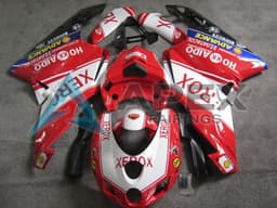 White Red Blue Glossy Black Xerox - Ducati 749 (2005-2006) ABS Fairings | Apex Fairings — view 1