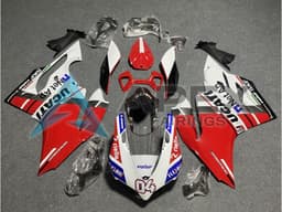 White Red Blue Glossy Black Flex-Box Valsir 04 - Ducati 899 Panigale (2013-2015) ABS Fairings | Apex Fairings — view 1
