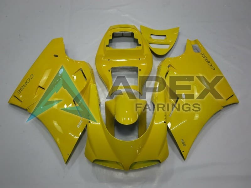 Yellow - Ducati 996 996S (1999-2002) ABS Fairings | Apex Fairings