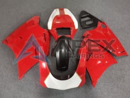 White Red Gold Matte Black Race - Ducati 998 (2002-2004) ABS Fairings | Apex Fairings — view 1