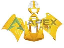 White Yellow - Ducati 998 (2002-2004) ABS Fairings | Apex Fairings — view 1