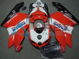 White Red Glossy Black Parts Unlimited - Ducati 999 (2003-2004) ABS Fairings | Apex Fairings — view 1