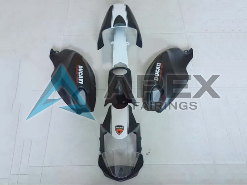 White Matte Black - Ducati Monster 1100 / Monster 1100S (2009-2013) ABS Fairings | Apex Fairings