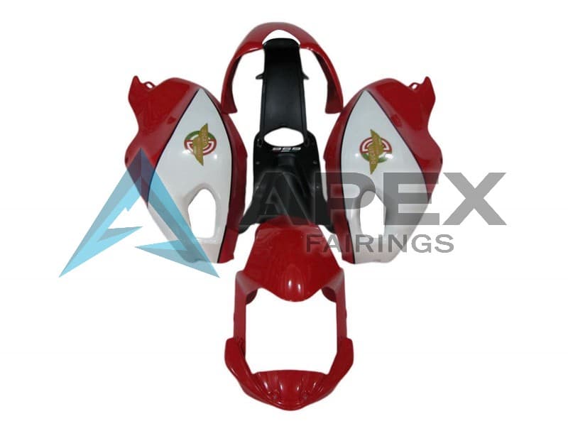 White Red - Ducati Monster 696 (2008-2014) ABS Fairings — Style FE30 | Apex Fairings