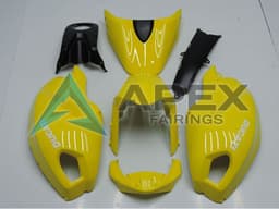 Yellow - Ducati Monster 696 (2008-2014) ABS Fairings — Style FE43 | Apex Fairings — view 1