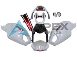 White Red Glossy Black - Ducati Monster 796 (2010-2014) ABS Fairings | Apex Fairings — view 1