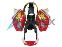 White Red Glossy Black Yellow 46 - Ducati Monster 796 (2010-2014) ABS Fairings | Apex Fairings — view 1