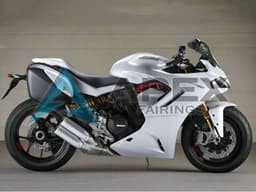 Pearl White - Ducati Supersport 950 / 950S (2021-2024) ABS Fairings | Apex Fairings — view 1