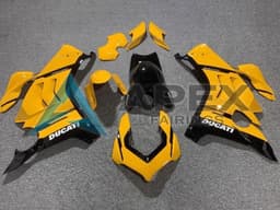 Yellow Glossy Black - Ducati Panigale V4 (2020-2021) ABS Fairings | Apex Fairings — view 1