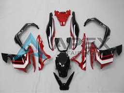 White Red Glossy Black - Honda ADV150 (2018-2021) ABS Fairings | Apex Fairings — view 1