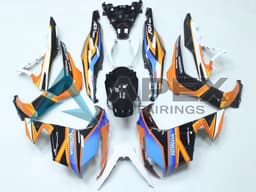 Blue Orange Glossy Black - Honda ADV150 (2018-2021) ABS Fairings | Apex Fairings — view 1