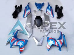 Silver Blue Red White Star - Honda ADV160 (2022-2025) ABS Fairings | Apex Fairings — view 1