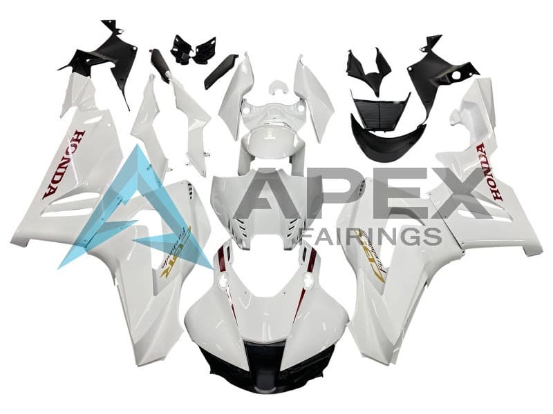White - Honda CBR1000RR-R SP Fireblade SC82 (2020-2023) ABS Fairings — Style FE18 | Apex Fairings
