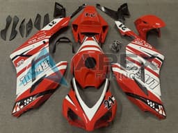 White Red Green Yellow Glossy Black 6 - Honda CBR1000RR Fireblade SC57 (2004-2005) ABS Fairings | Apex Fairings — view 1