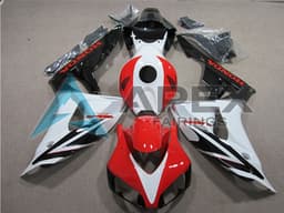 White Red Glossy Black Fade - Honda CBR1000RR Fireblade SC57 II (2006-2007) ABS Fairings | Apex Fairings — view 1