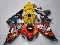 Yellow Glossy Black - Honda CBR1000RR Fireblade SC57 II (2006-2007) ABS Fairings | Apex Fairings — view 1