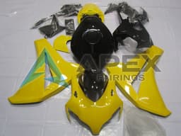 Yellow Glossy Black - Honda CBR1000RR Fireblade SC59 (2008-2011) ABS Fairings — Style FE261 | Apex Fairings — view 1