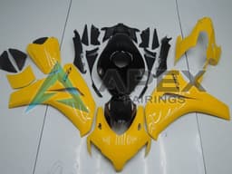 Yellow Glossy Black - Honda CBR1000RR Fireblade SC59 (2008-2011) ABS Fairings | Apex Fairings — view 1