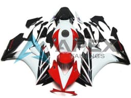 White Red Glossy Black - Honda CBR1000RR Fireblade SC59 II (2012-2016) ABS Fairings — Style FE194 | Apex Fairings — view 1