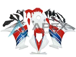 White Silver Blue Red - Honda CBR1000RR Fireblade SC59 II (2012-2016) ABS Fairings | Apex Fairings — view 1