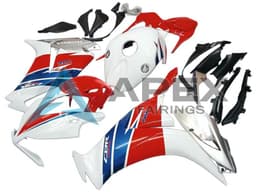 White Silver Blue Red - Honda CBR1000RR Fireblade SC59 II (2012-2016) ABS Fairings | Apex Fairings — view 4