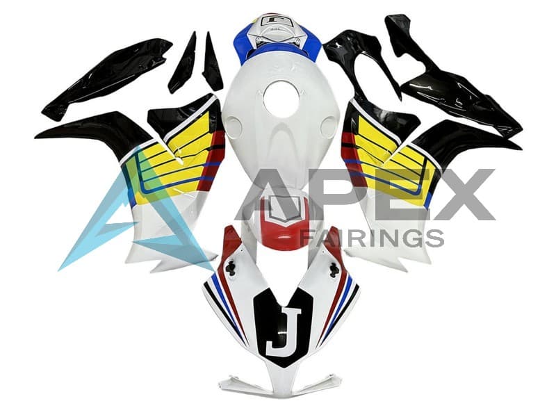 White Yellow Black - Honda CBR1000RR Fireblade SC59 II (2012-2016) ABS Fairings | Apex Fairings