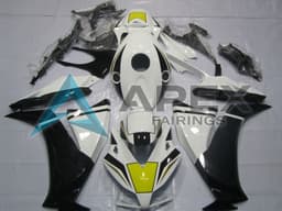 White Yellow Glossy Black - Honda CBR1000RR Fireblade SC59 II (2012-2016) ABS Fairings — Style FE221 | Apex Fairings — view 1