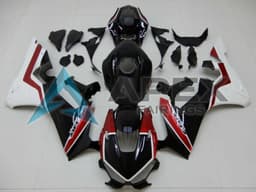 White Red Glossy Black - Honda CBR1000RR Fireblade SC77 (2017-2026) ABS Fairings — Style FE130 | Apex Fairings — view 1