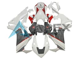 White Red Grey - Honda CBR1000RR Fireblade SC77 (2017-2026) ABS Fairings | Apex Fairings — view 1