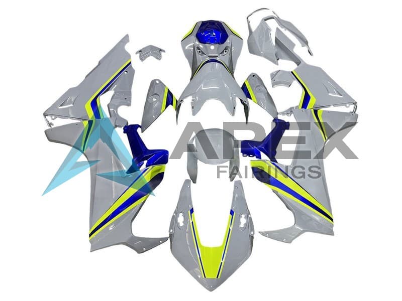 White Yellow Blue - Honda CBR1000RR Fireblade SC77 (2017-2026) ABS Fairings | Apex Fairings