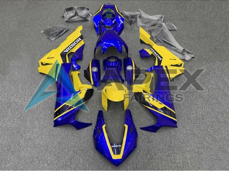 Yellow Blue - Honda CBR1000RR Fireblade SC77 (2017-2026) ABS Fairings | Apex Fairings